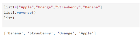 reverse() operation