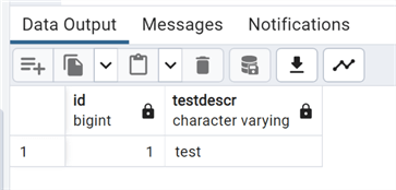 PostgreSQL query results