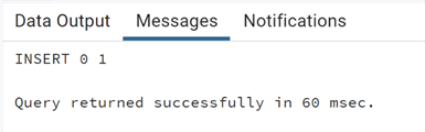 PostgreSQL query results