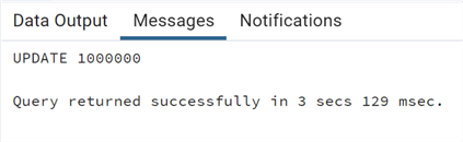 PostgreSQL query results