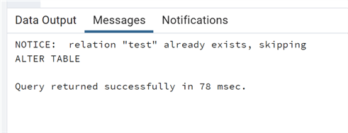 PostgreSQL query results