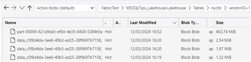 optimize on partitioned table