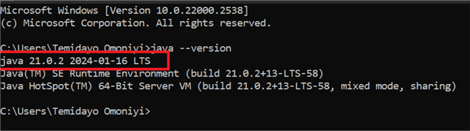 Get JAVA Version