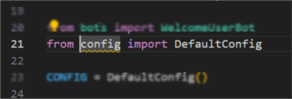modify config import