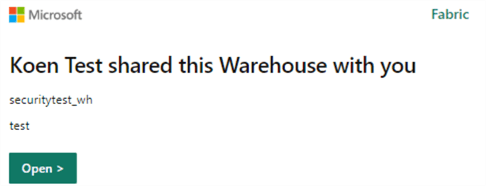 email notification after sharing
