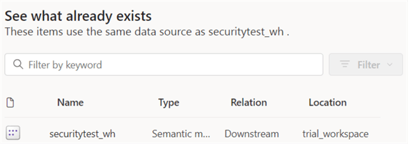 link to default semantic model