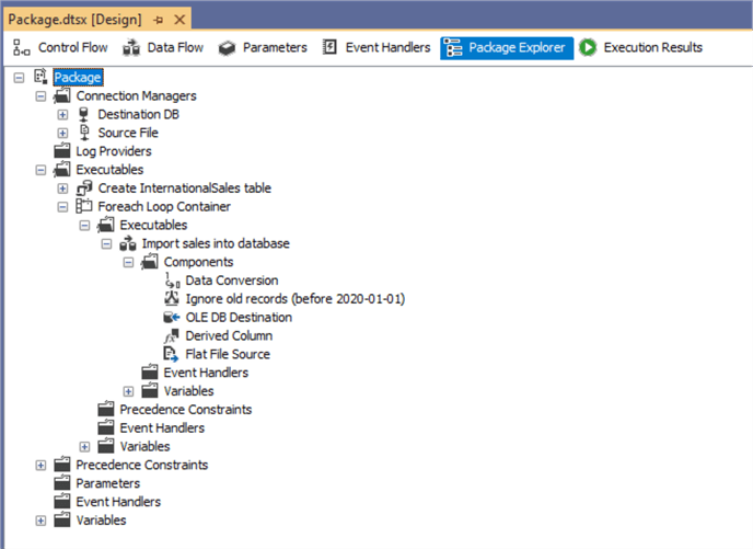 Package Explorer