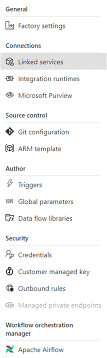 manage menu in original ADF