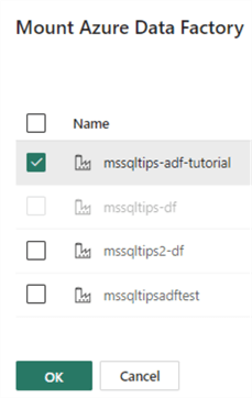 select instance to mount