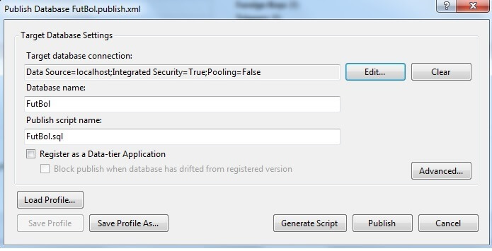 Publish Database