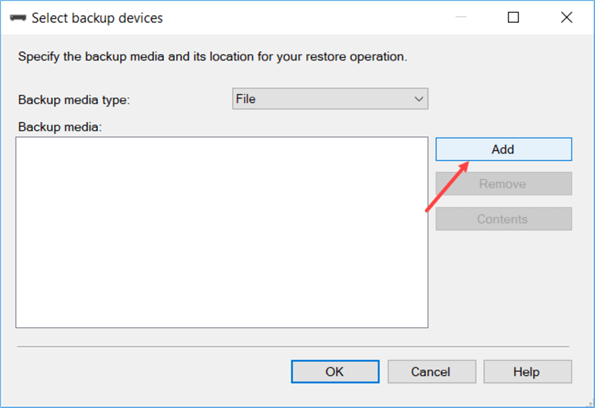add backup media