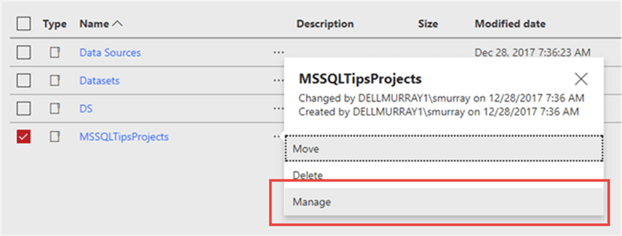 manage folder - Description: manage folder