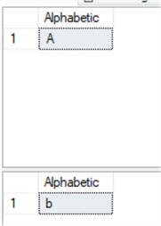 regex query results