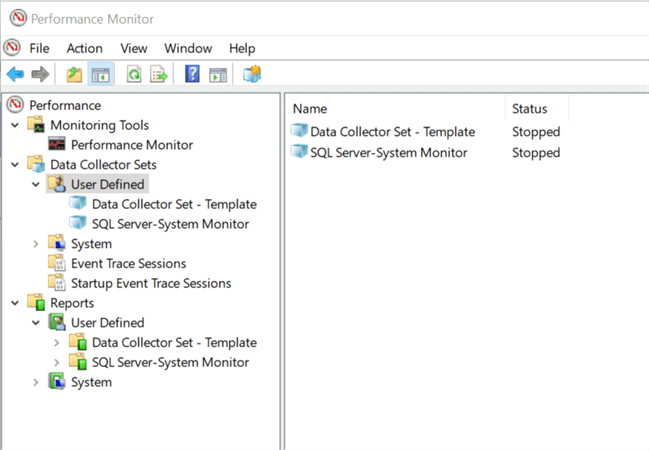 perfmon data collector sets