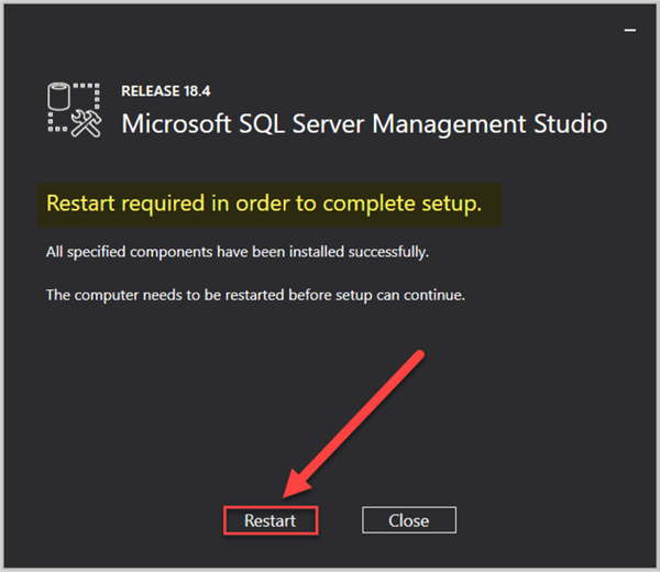 Restart Required