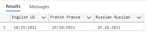 custom dates and formats according to the country and language