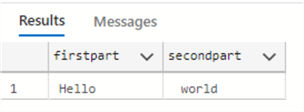 Get data after and before a space