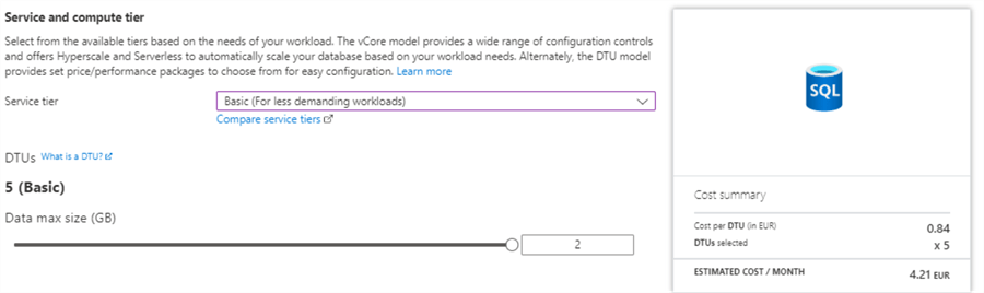 dtu set to basic