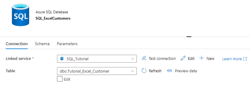new sql dataset