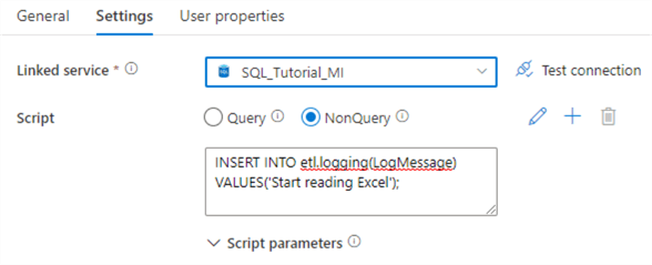adf settings tab