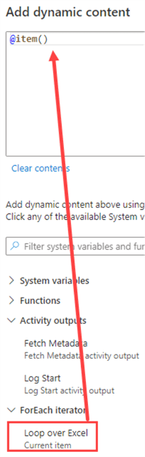 fetch current item