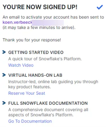 trial sign up finished