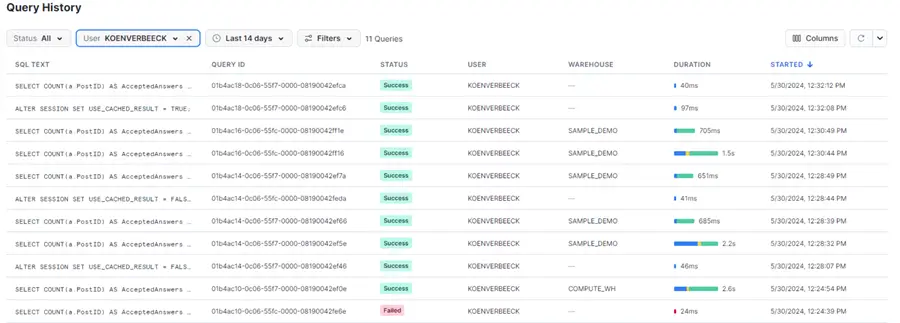 full history in browser