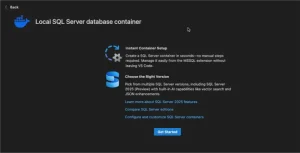 Running SQL Server in Local Containers