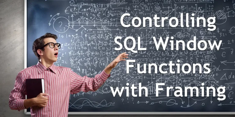 Controlling SQL Window Functions with Framing