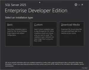 SQL Server 2025 Enterprise Developer Edition Download, Install and Configure