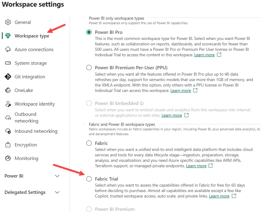 Microsoft Fabric free trial