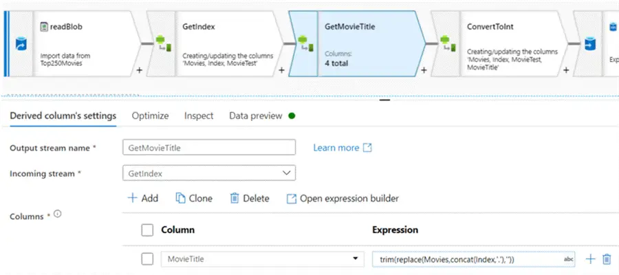 azure data factory dataflows