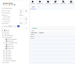 Run Queries in dbWatch