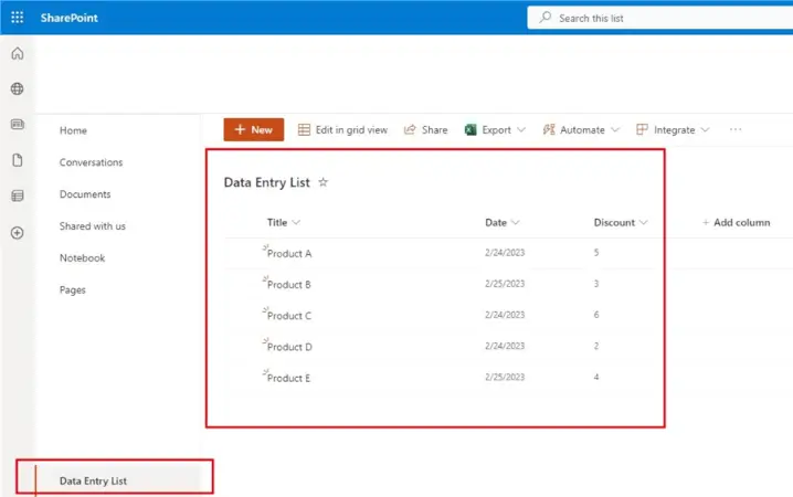 Automate Extraction of a SharePoint List Dataset using Power Automate